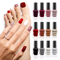 GELLEN 12-color nail polish set front view for versatile fall winter nails