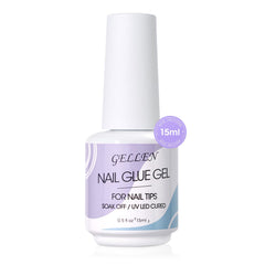GELLEN 5-in-1 tip adhesive for secure press-on nails with a clear bond