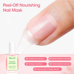 Applying GELLEN air-dry nail mask on nails for quick repair