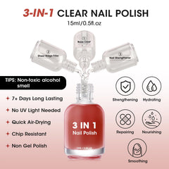 GELLEN base coat nail strengthener application demonstrates smooth prep.