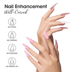 Gellen builder gel tubes in four colors ready for durable nail extensions.