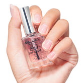 GELLEN clear top coat bottle close-up showing quick 60-second dry time