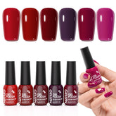 GELLEN Dark Gel Nail Polish bottle in deep berry shade for at-home manicures