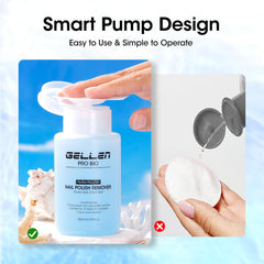 GELLEN dual-phase formula in use for effective polish removal.