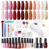 GELLEN gel nail polish kit box contents for easy at‑home manicure options