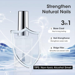 GELLEN HEMA-free base coat starts your routine with a clean, toxin-free formula.