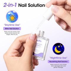 GELLEN Nail Biting Treatment transparent shield on nails remains invisible