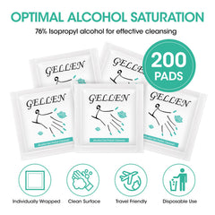 GELLEN Nail Cleanser Pads individual packets for mess-free travel use