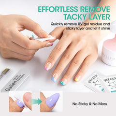 GELLEN Nail Cleanser Pad lint-free fabric close-up for thorough cleaning
