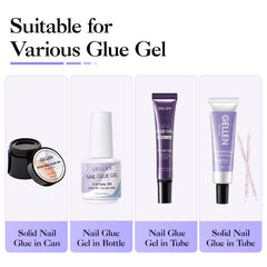 GELLEN nail glue remover applies gentle drops for safe removal.