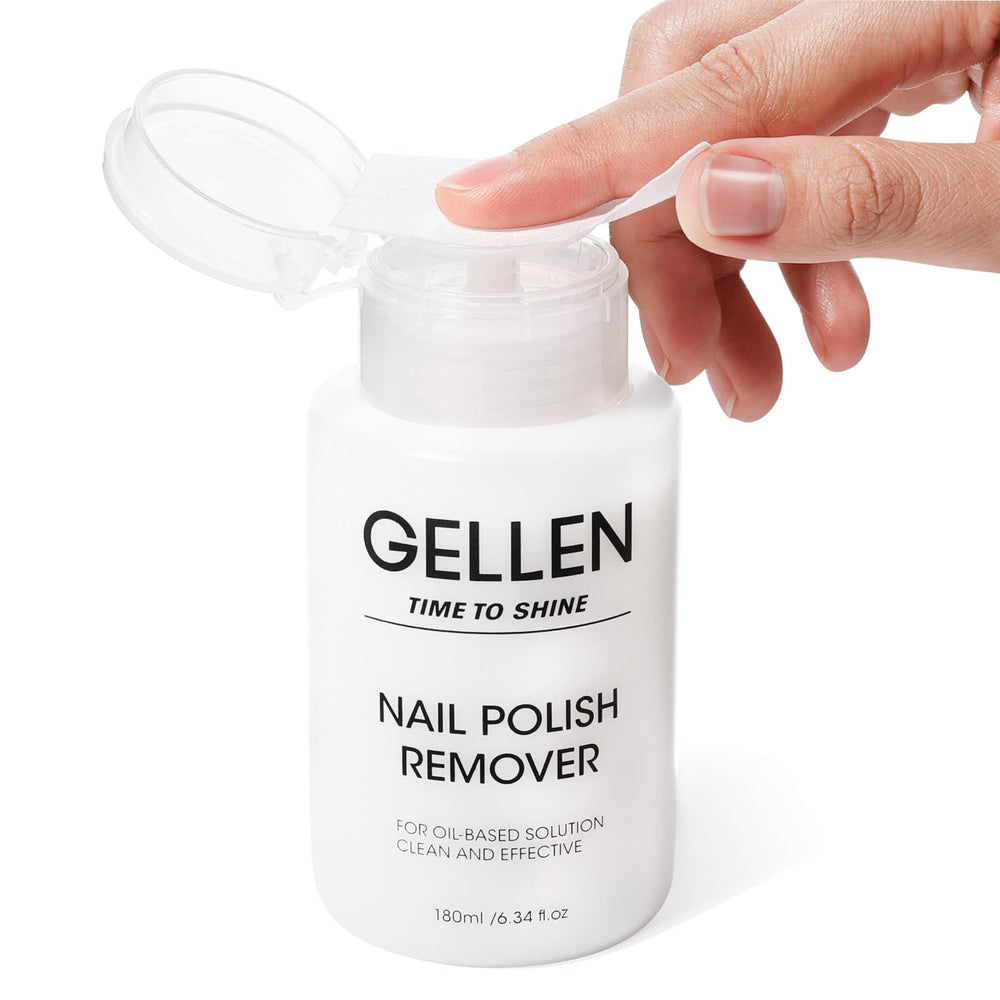 GELLEN Nail Polish Remover pump head enables easy one handed application