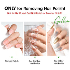 GELLEN non acetone remover for regular polish without drying nails.