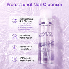 GELLEN nail cleanser supports precise prep for strong adhesion