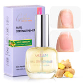 GELLEN Pro Care Ginger Nail Strengthener bottle strengthens brittle nails.