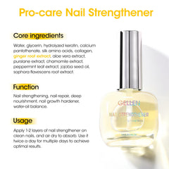 GELLEN Pro Care Ginger Serum Treatment dropper nourishes nails effectively.