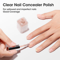 GELLEN close-up shows ridges filled for a smooth nail surface.