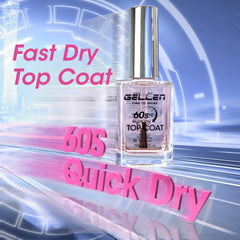 GELLEN top coat bottle and brush close-up