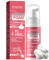 Gemächlich Zu Hause Minoxidil foam crown application supports fuller crown
