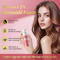 Gemächlich Zu Hause Minoxidil foam fast drying for light styling