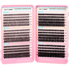 GEMERRY lash clusters 30D natural look for daily wear.