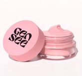 Gen See Comfort Level Lip Masque jar closeup showing rich hydration for dry lips.