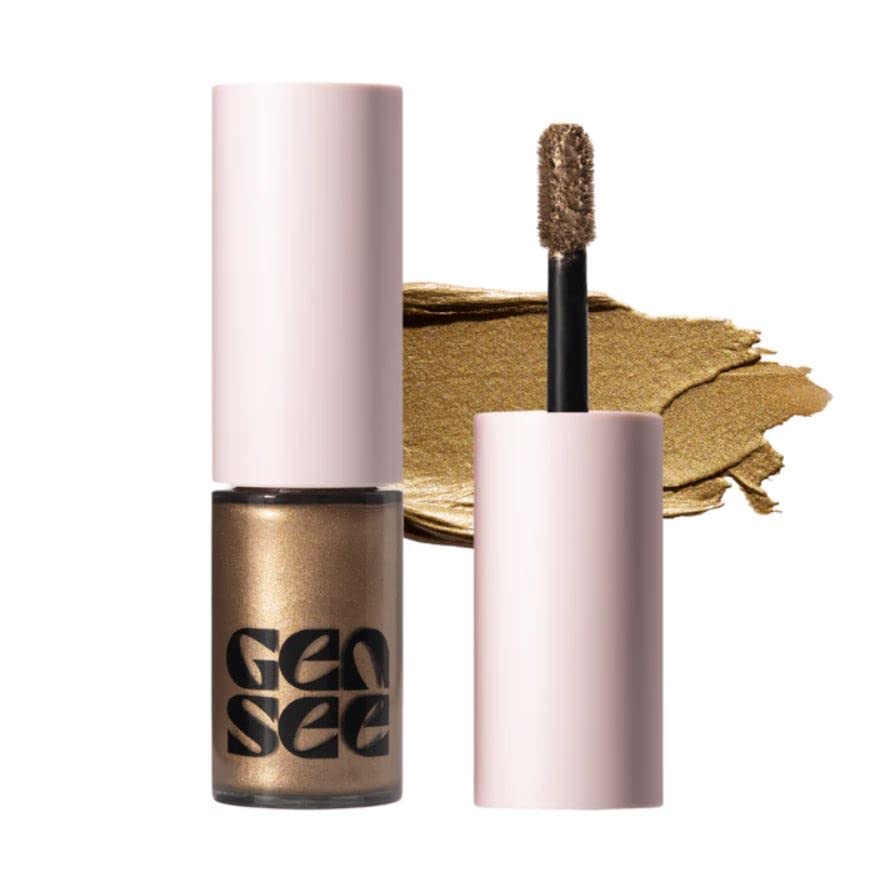 Gen See Mixed Media Desert Highway Dirty Gold eyeshadow with radiant metallic shine for dramatic eyes