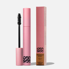 Gen See Spectator Sport Mascara bottle showcases length, curl, and water resistance for all-day wear.