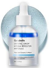 Genabelle Crystal Drop Hydra Ampoule bottle with visible crystal droplets for instant hydration