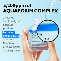 Genabelle Panthenol and Glyceryl Glucoside ingredients highlighted for moisture retention