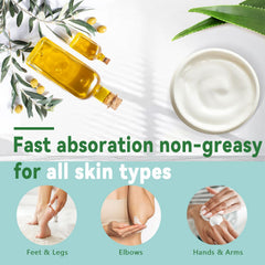 Generic 60% Urea Cream for Feet texture closeup showing thick, smoothing formula