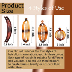 Generic acrylic banana clip closeup shows smooth edges and durable construction.