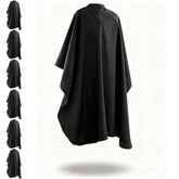 Generic Barber Cape waterproof with snap closure shields clients during haircuts.