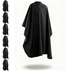 Generic Barber Cape waterproof with snap closure shields clients during haircuts.
