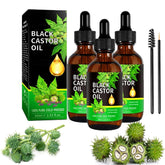 Generic 100% Organic Castor Oil bottle front demonstrates a premium hair and skin care solution.
