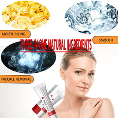 Generic Dark Spot Cream Face apply shot demonstrates morning and night use