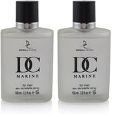 Generic DC Marine bottle front view, sleek masculine fragrance design for daily use