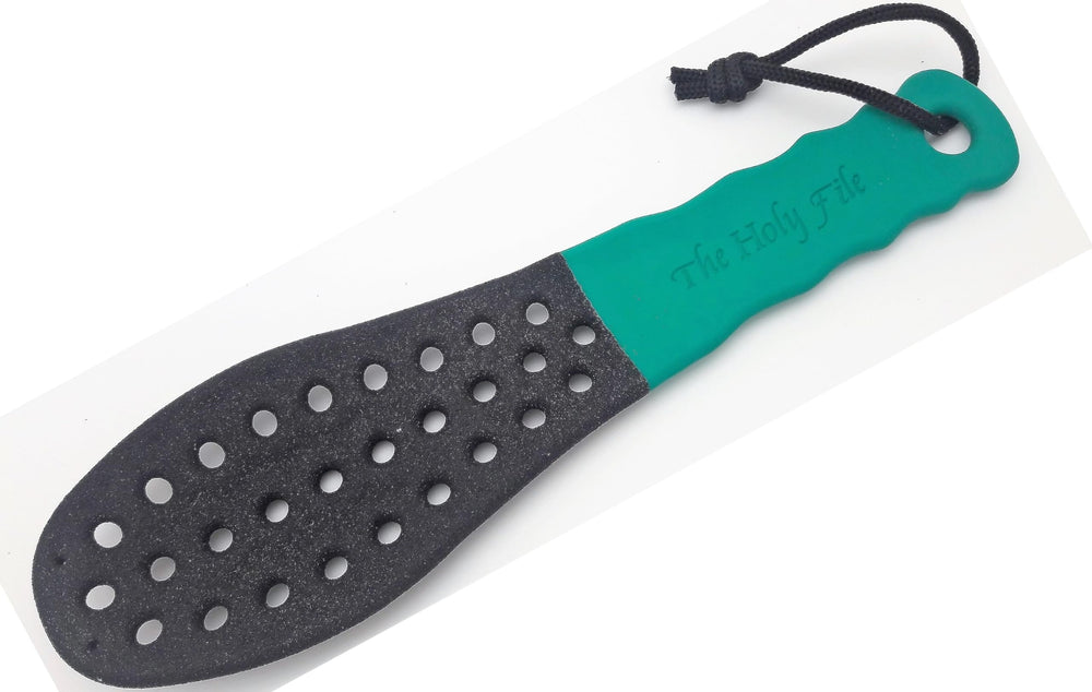 Generic Holy Coarse Foot File teal handle offers an easy grip for precise foot care.