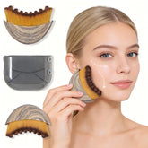 Generic Lymphatic Contour Face Brush with ergonomic handle boosts gentle drainage