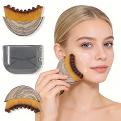 Generic Lymphatic Contour Face Brush with ergonomic handle boosts gentle drainage