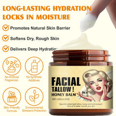 Generic Natural Beeswax and Honey ingredients close-up highlighting pure formulation