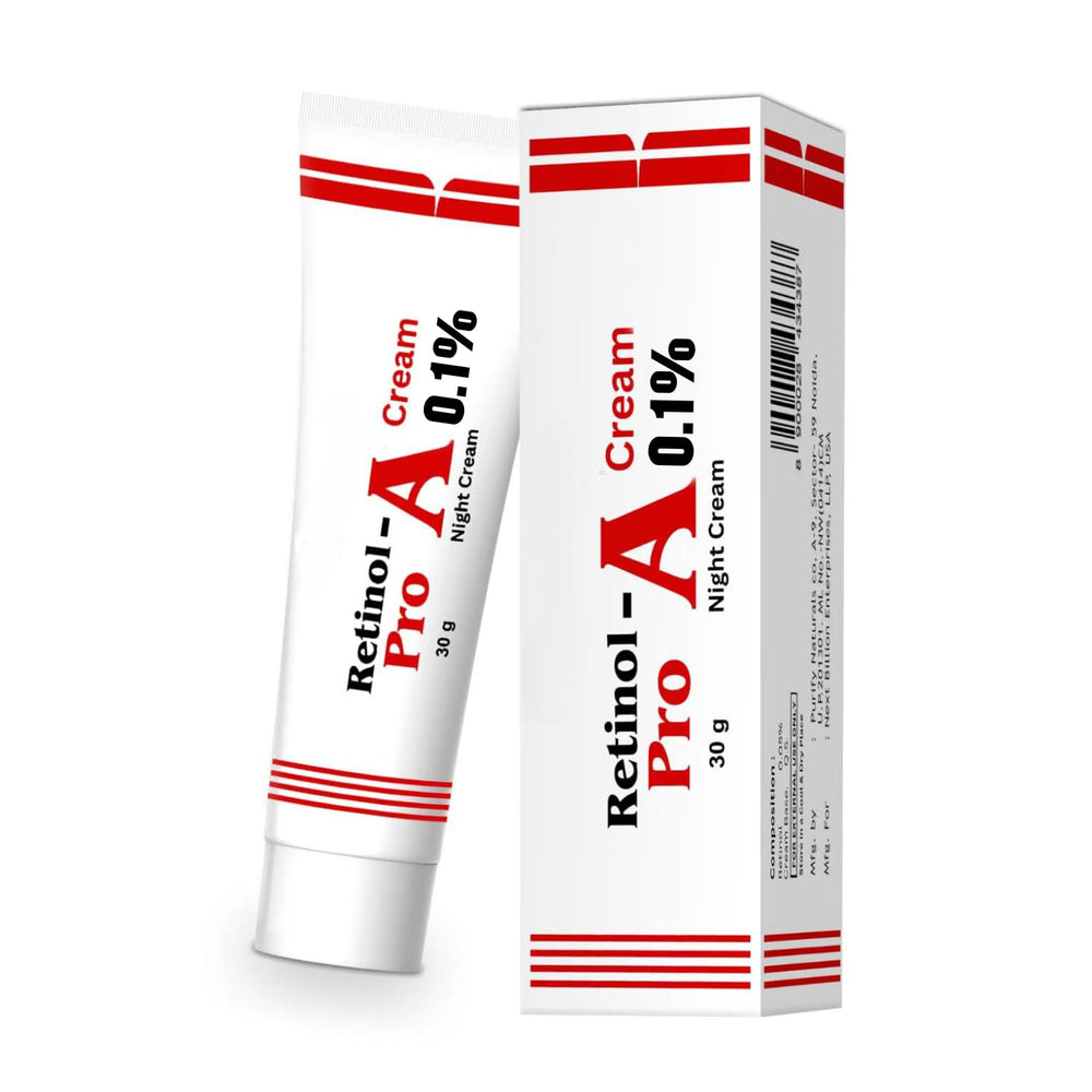 Generic Retinol Pro Night Cream 0.1 jar-front, lightweight moisturization that smooths texture.