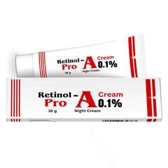 Generic Retinol Pro Night Cream 0.1 packaging-back, clear product details for night routine.