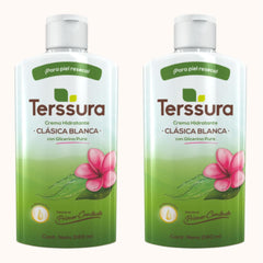 Generic Terssura hydrating cream pack shot showing two 240 ml containers for dry skin moisture