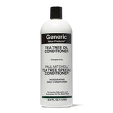 Generic Value Products Tea Tree Oil Conditioner bottle front shows shiny hair promise