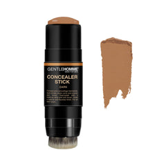 Gentlehomme concealer stick in use for precise blemish coverage with a natural look.