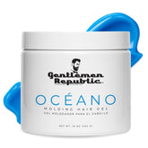Gentlemen Republic Oceano hair gel 16oz bottle, long-lasting hold and shine.