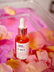 Geo Facial 5-in-1 serum packaging front with premium branding