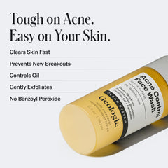 Geologie Acne Control Face Wash foamy lather demonstrates gentle exfoliation for smoother skin