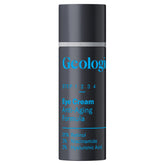 Geologie anti-aging eye cream bottle close-up highlighting hydration support.