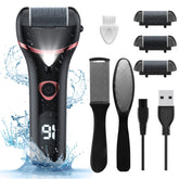Geopu electric foot callus remover box front showing sleek design for easy gifting.